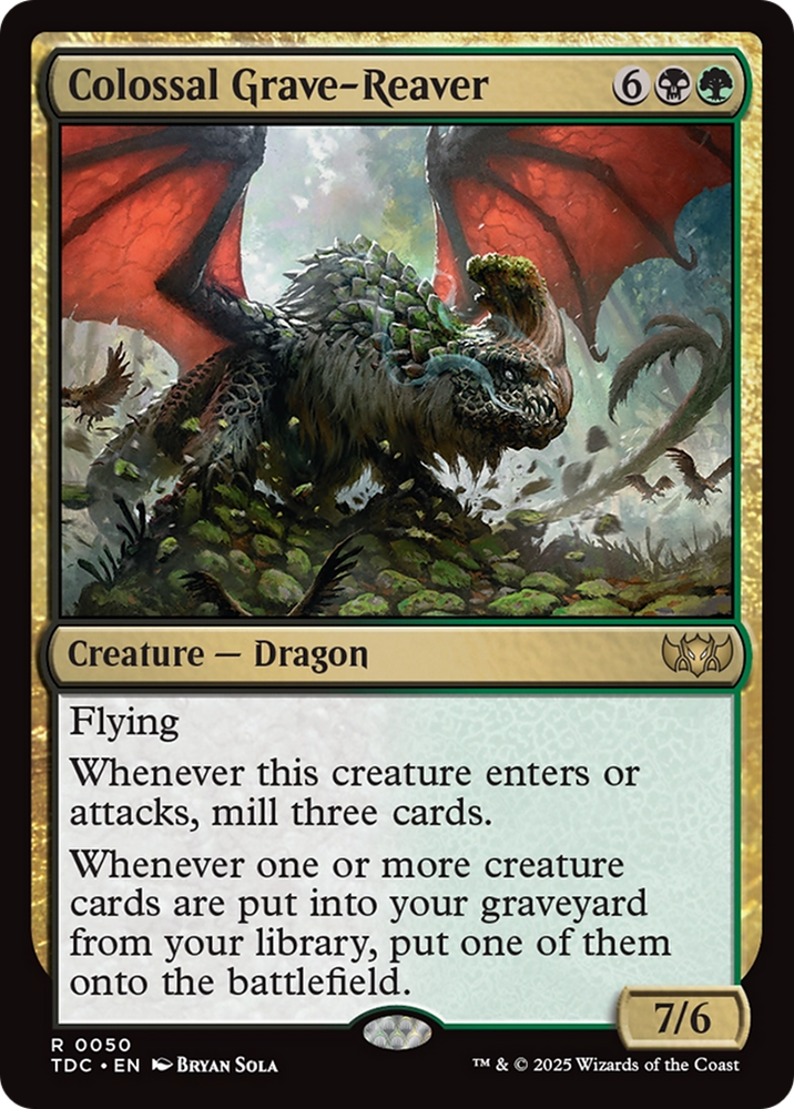 Colossal Grave-Reaver [Tarkir: Dragonstorm Commander] Magic: The Gathering