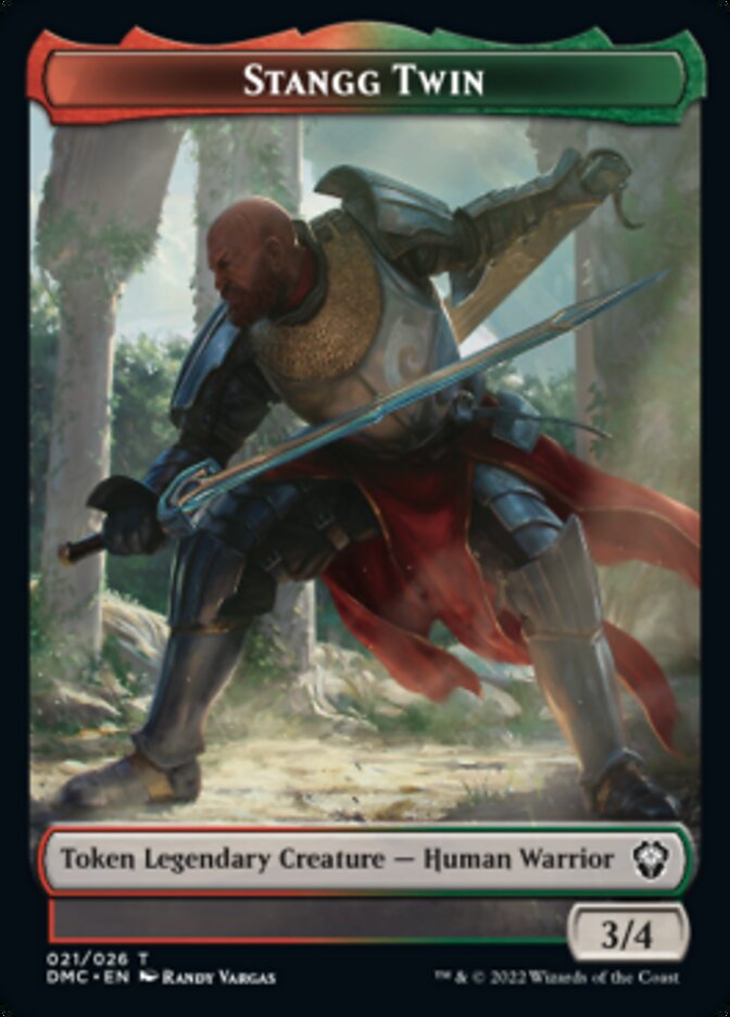 Stangg Twin Token [Dominaria United Commander Tokens] Magic: The Gathering