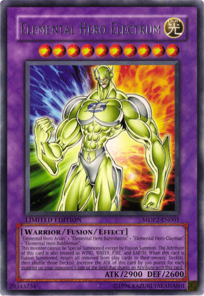 Elemental Hero Electrum [MDP2-EN001] Rare Yu-Gi-Oh!