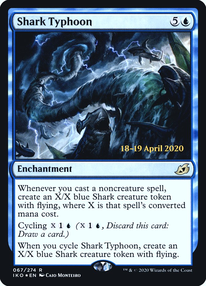 Shark Typhoon [Ikoria: Lair of Behemoths Prerelease Promos] Magic: The Gathering