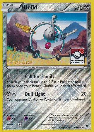 Klefki (66/119) (League Promo 1st Place) [XY: Phantom Forces] Pokémon