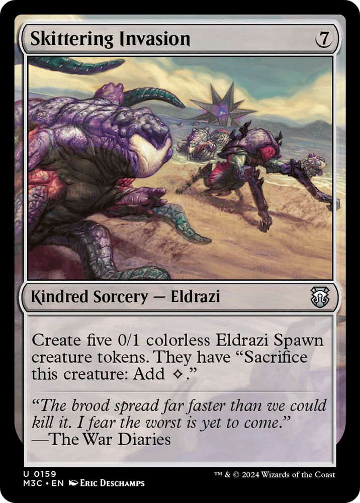 Skittering Invasion (Ripple Foil) [Modern Horizons 3 Commander] Magic: The Gathering