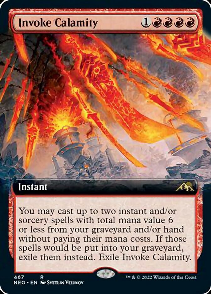 Invoke Calamity (Extended Art) [Kamigawa: Neon Dynasty] Magic: The Gathering