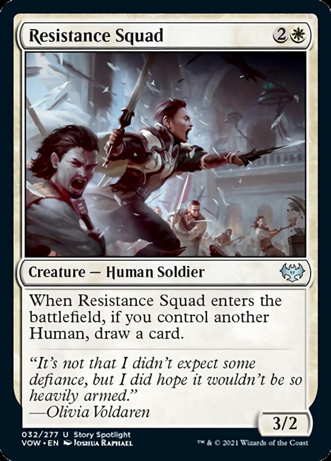 Resistance Squad [Innistrad: Crimson Vow] Magic: The Gathering