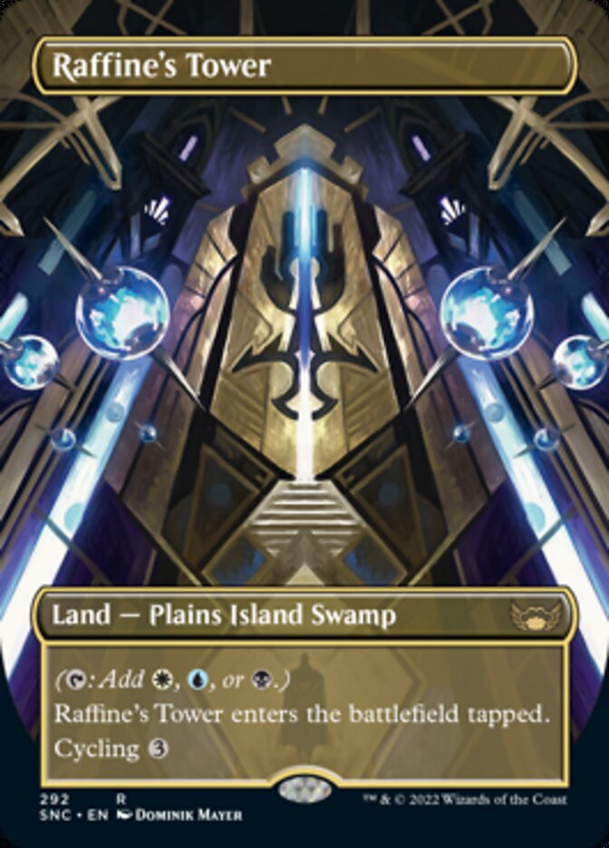 Raffine's Tower (Borderless Alternate Art) [Streets of New Capenna] Magic: The Gathering