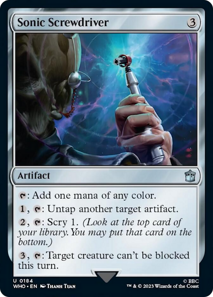 Sonic Screwdriver (0184) [Doctor Who] Magic: The Gathering