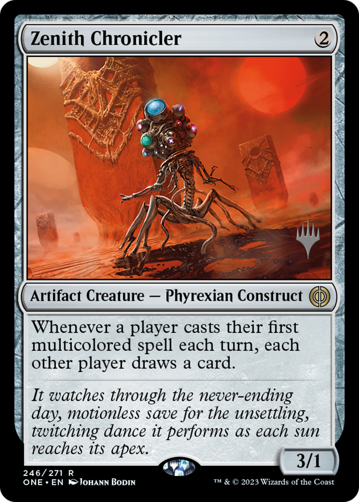 Zenith Chronicler (Promo Pack) [Phyrexia: All Will Be One Promos] Magic: The Gathering