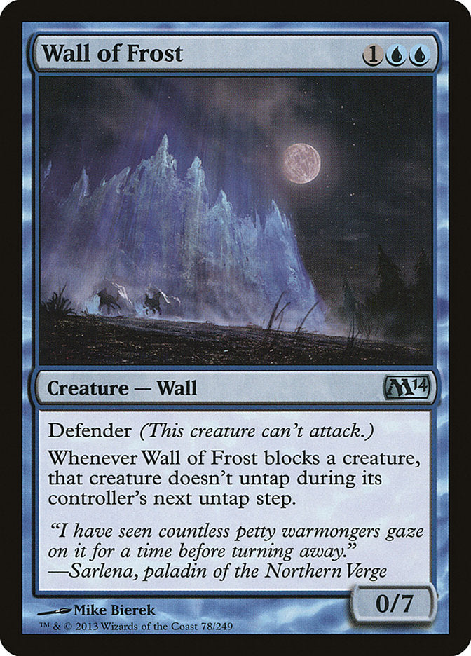Wall of Frost [Magic 2014] Magic: The Gathering