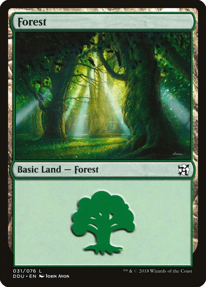 Forest (31) [Duel Decks: Elves vs. Inventors] Magic: The Gathering