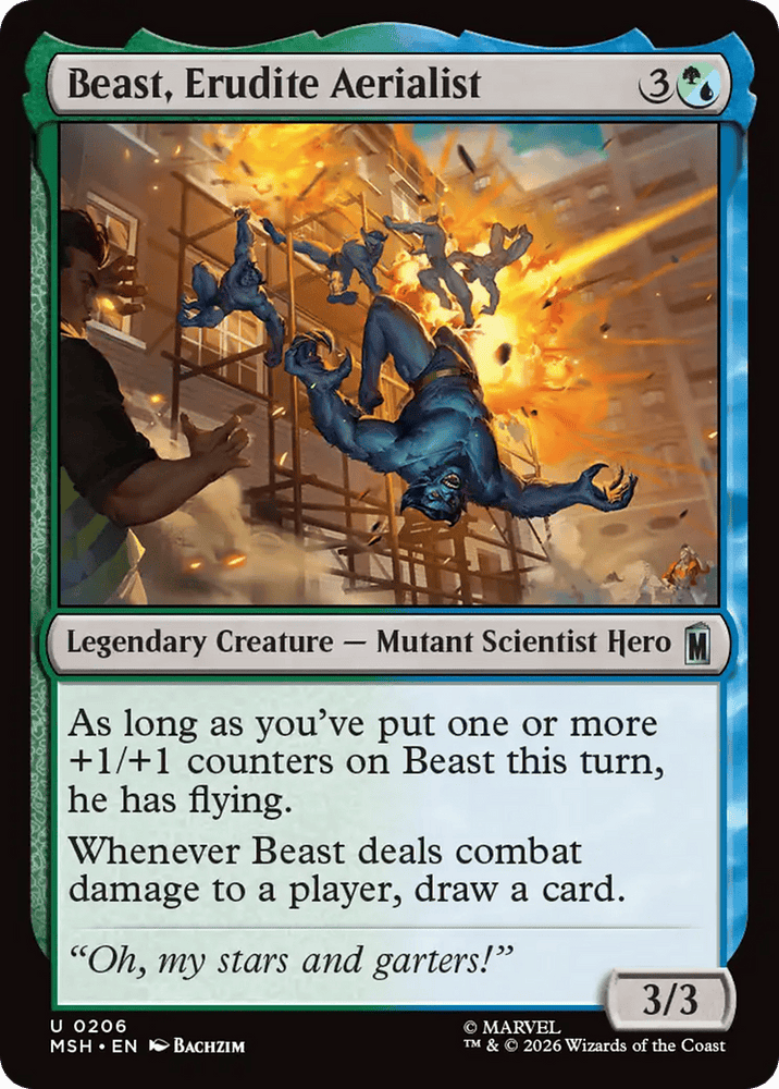 Beast, Erudite Aerialist [Marvel Super Heroes]