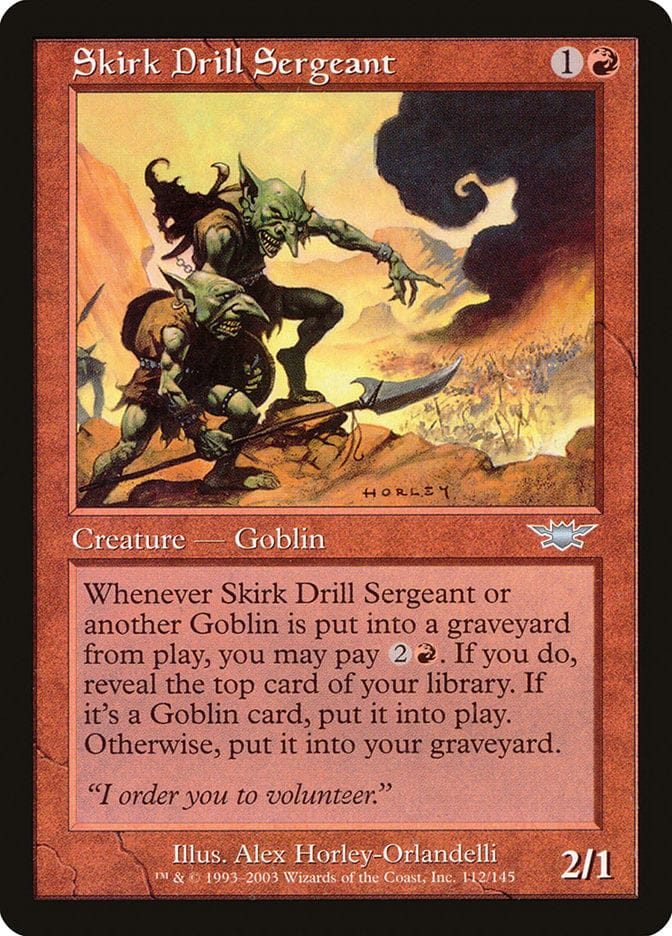 Skirk Drill Sergeant [Legions] Magic: The Gathering