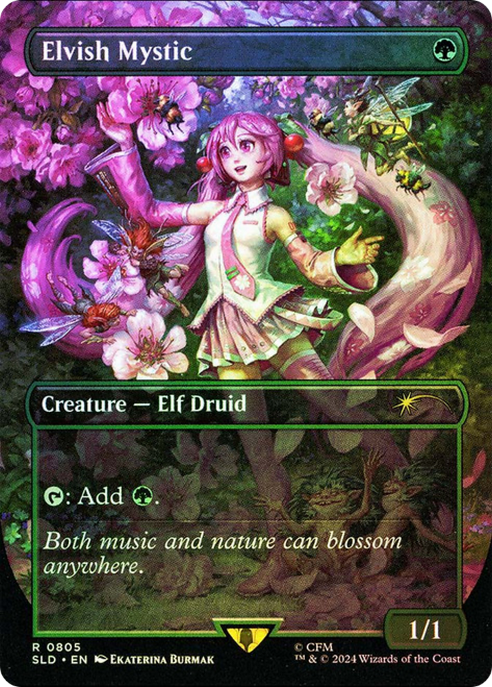 Elvish Mystic (0805) (Rainbow Foil) [Secret Lair Drop Series] Magic: The Gathering