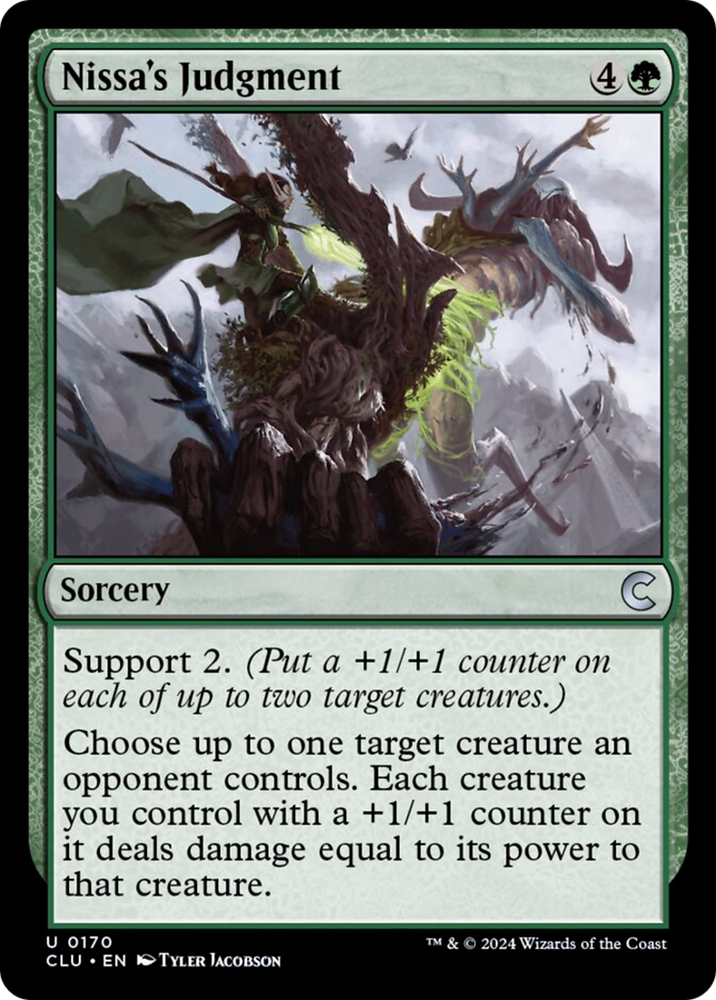Nissa's Judgment [Ravnica: Clue Edition] Magic: The Gathering