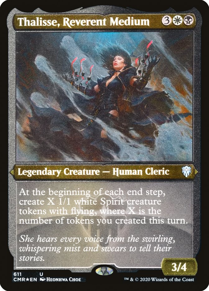 Thalisse, Reverent Medium (Etched) [Commander Legends] Magic: The Gathering