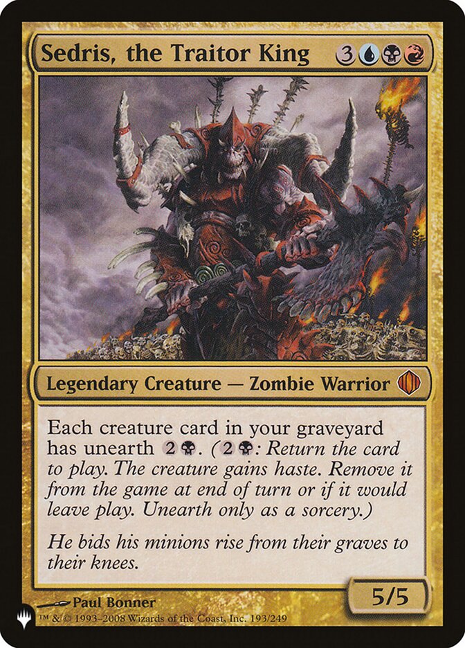 Sedris, the Traitor King [The List] Magic: The Gathering