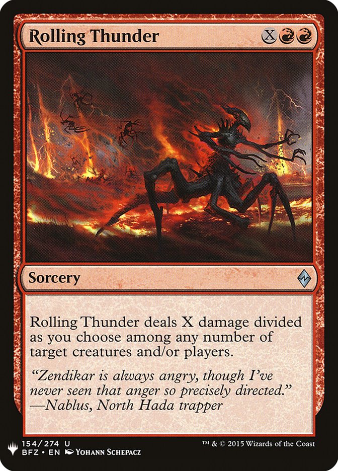 Rolling Thunder [Mystery Booster] Magic: The Gathering