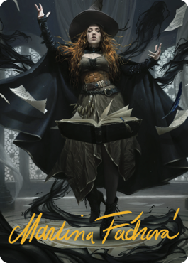 Tasha, the Witch Queen Art Card (41) (Gold-Stamped Signature) [Commander Legends: Battle for Baldur's Gate Art Series] Magic: The Gathering