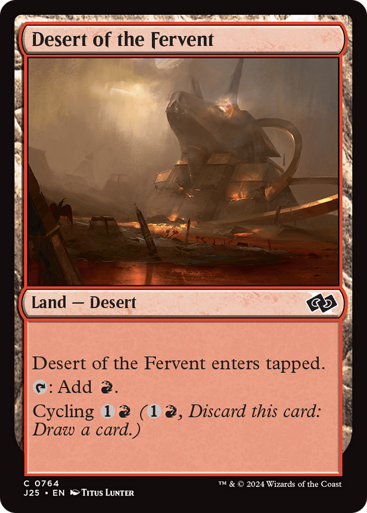 Desert of the Fervent [Foundations Jumpstart] Magic: The Gathering