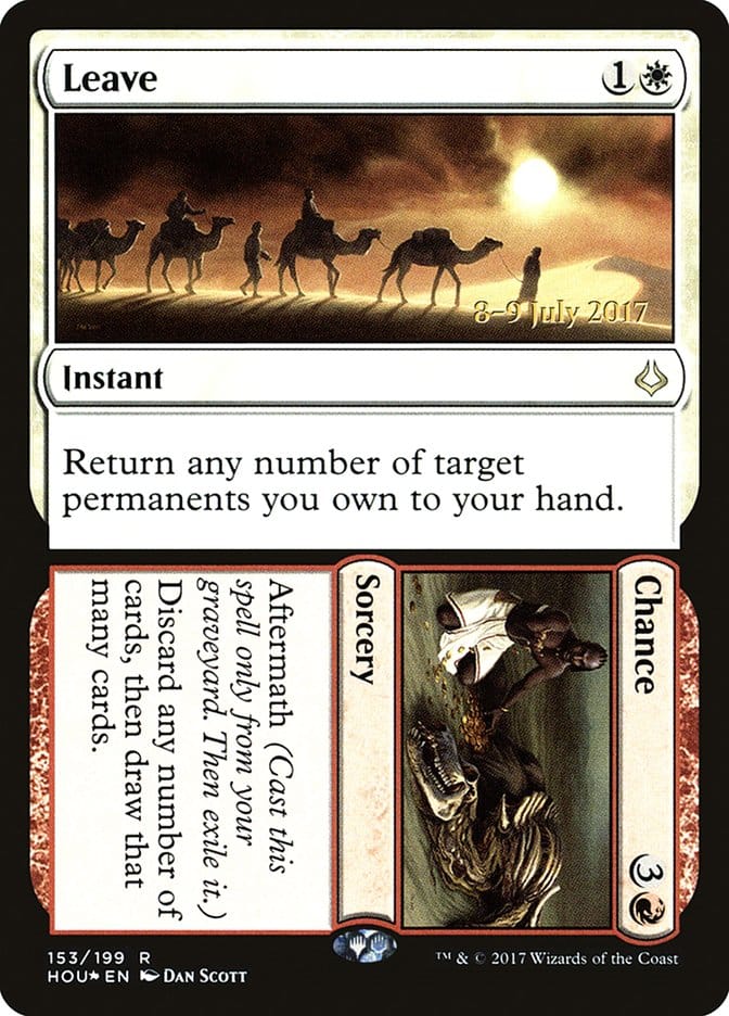 Leave // Chance [Hour of Devastation Prerelease Promos] Magic: The Gathering