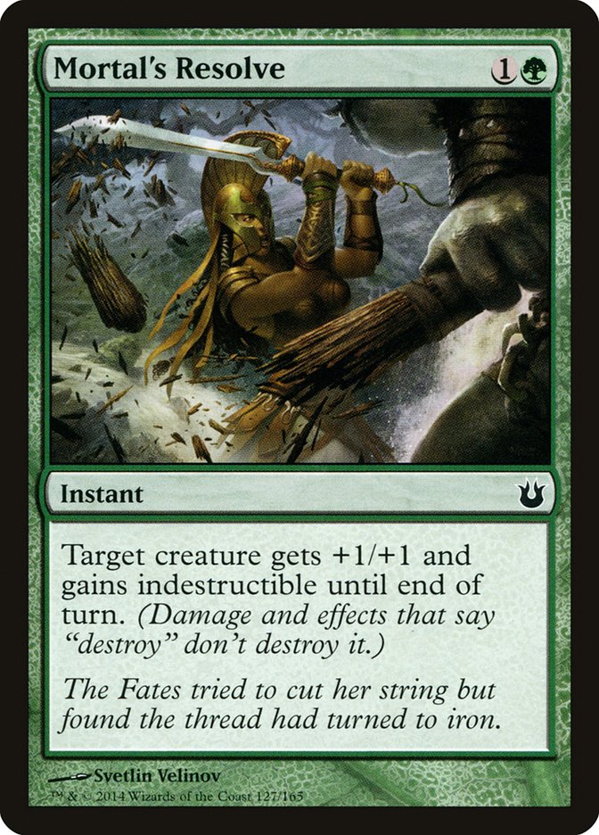 Mortal's Resolve [Born of the Gods] Magic: The Gathering