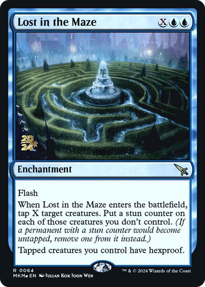 Lost in the Maze [Murders at Karlov Manor Prerelease Promos] Magic: The Gathering