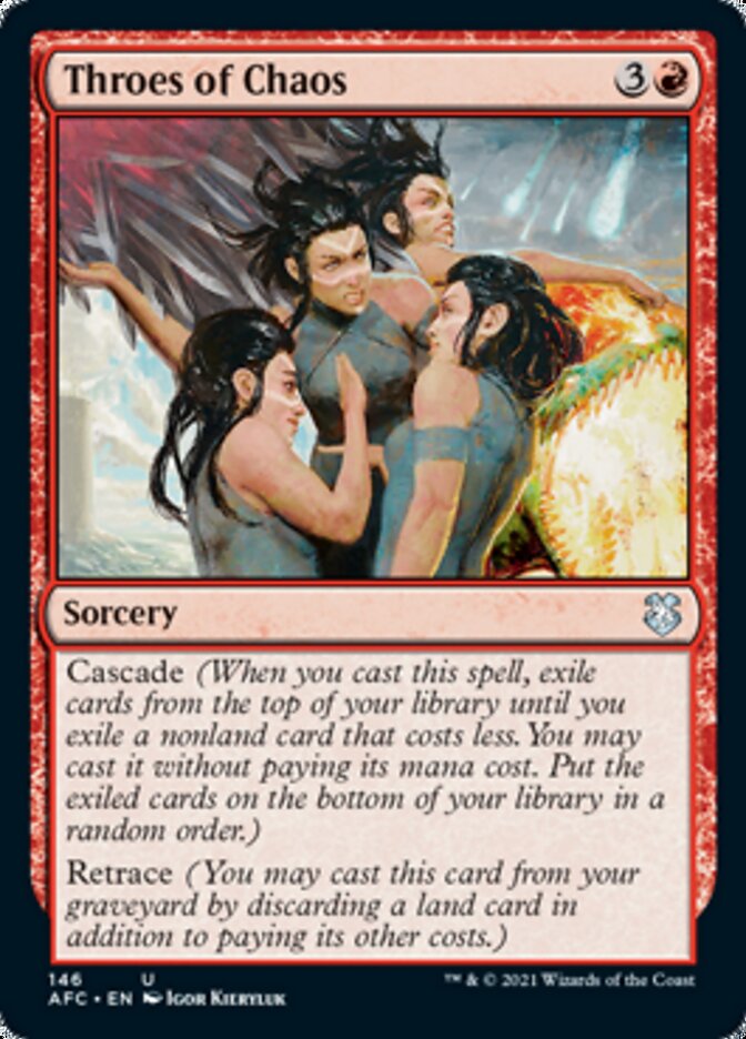 Throes of Chaos [Dungeons & Dragons: Adventures in the Forgotten Realms Commander] Magic: The Gathering