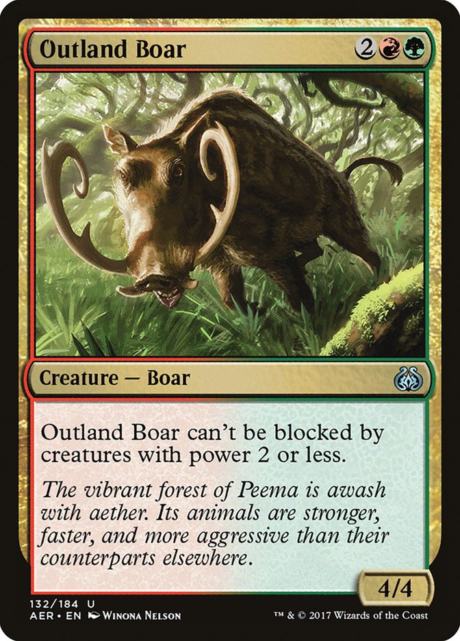 Outland Boar [Aether Revolt] Magic: The Gathering