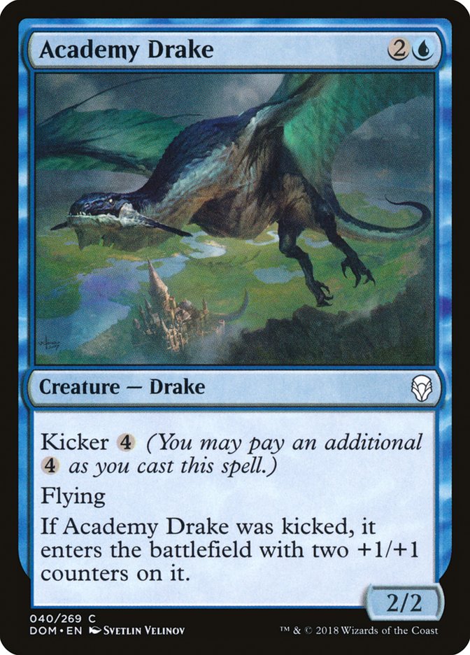 Academy Drake [Dominaria] Magic: The Gathering