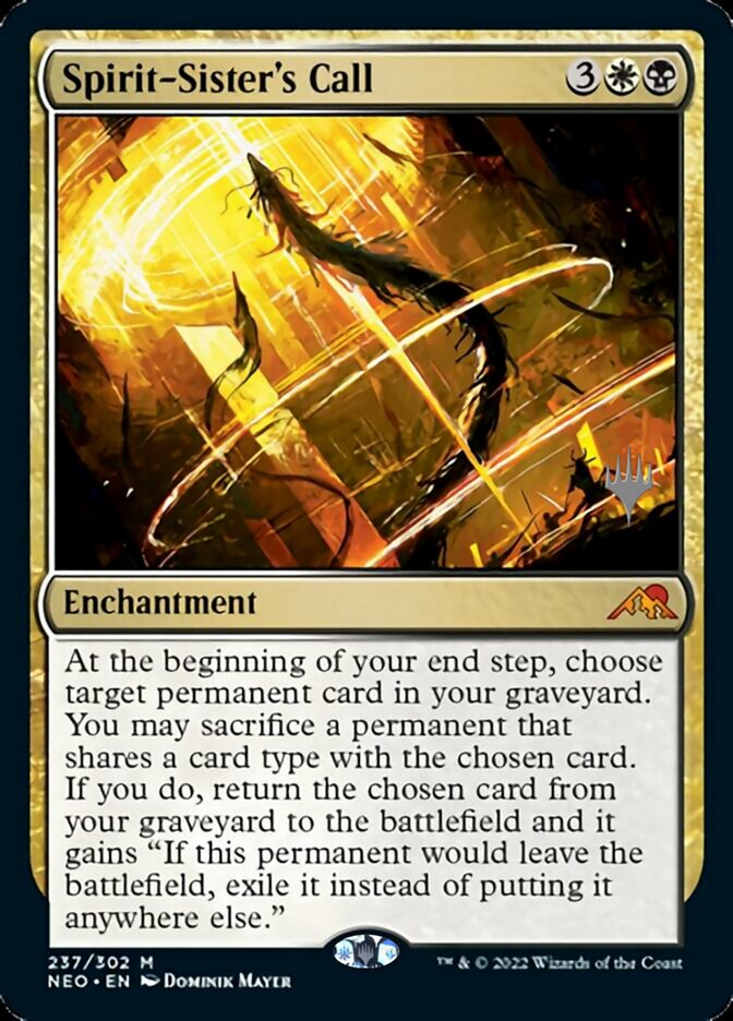 Spirit-Sister's Call (Promo Pack) [Kamigawa: Neon Dynasty Promos] Magic: The Gathering