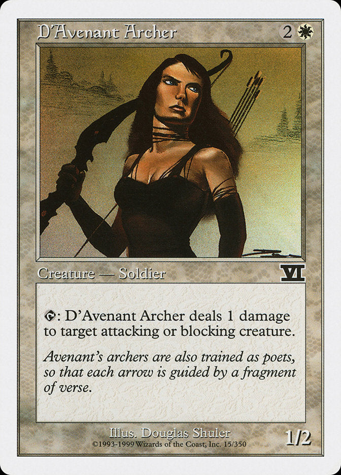 D'Avenant Archer [Classic Sixth Edition] Magic: The Gathering