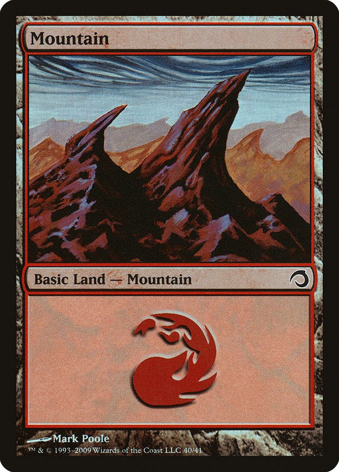 Mountain (40) [Premium Deck Series: Slivers] Magic: The Gathering