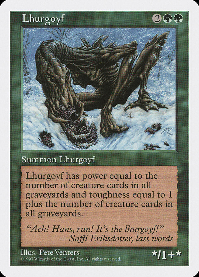 Lhurgoyf [Fifth Edition] Magic: The Gathering