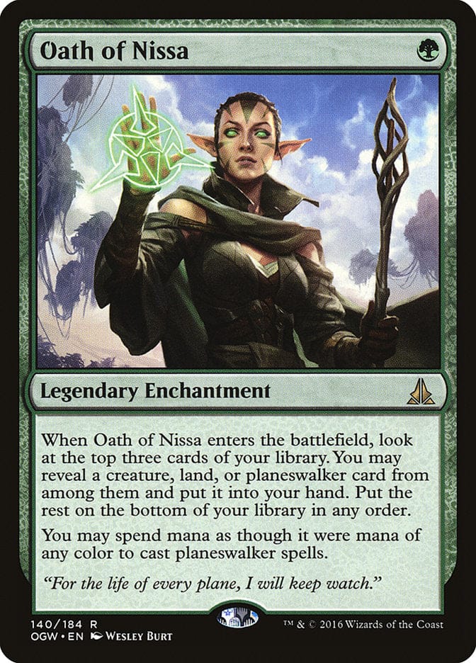 Oath of Nissa [Oath of the Gatewatch] Magic: The Gathering