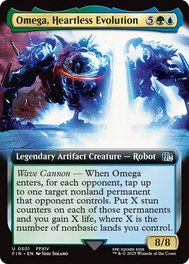 Omega, Heartless Evolution (Extended Art) [FINAL FANTASY] Magic: The Gathering