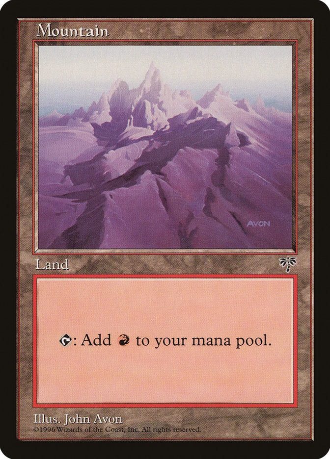 Mountain (Purple Signature) [Mirage] Magic: The Gathering