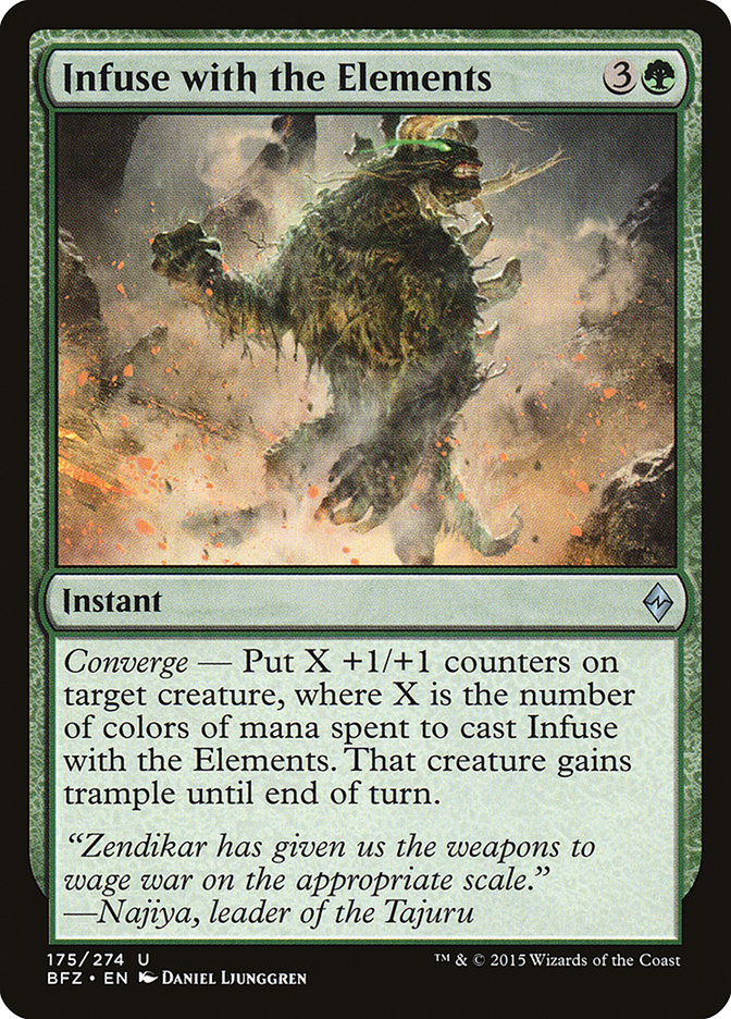 Infuse with the Elements [Battle for Zendikar] Magic: The Gathering