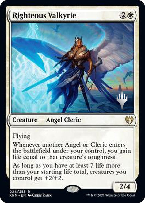 Righteous Valkyrie (Promo Pack) [Kaldheim Promos] Magic: The Gathering