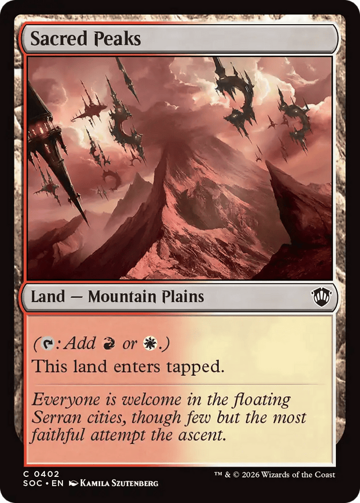 Sacred Peaks [Secrets of Strixhaven Commander]
