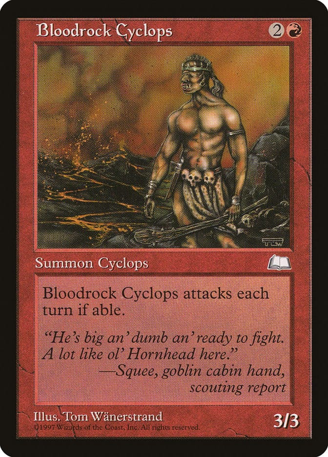 Bloodrock Cyclops [Weatherlight] Magic: The Gathering