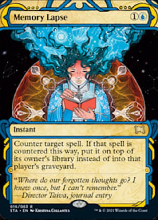 Memory Lapse (Foil Etched) [Strixhaven: School of Mages Mystical Archive] Magic: The Gathering