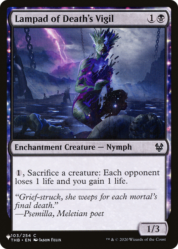 Lampad of Death's Vigil [The List] Magic: The Gathering