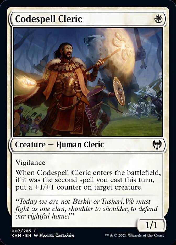 Codespell Cleric [Kaldheim] Magic: The Gathering