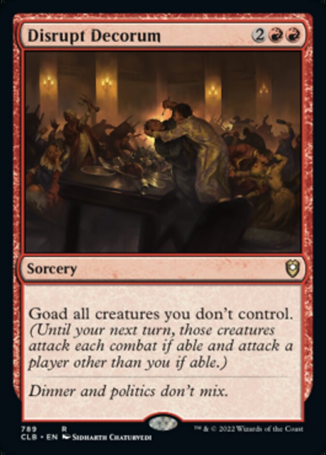 Disrupt Decorum [Commander Legends: Battle for Baldur's Gate] Magic: The Gathering