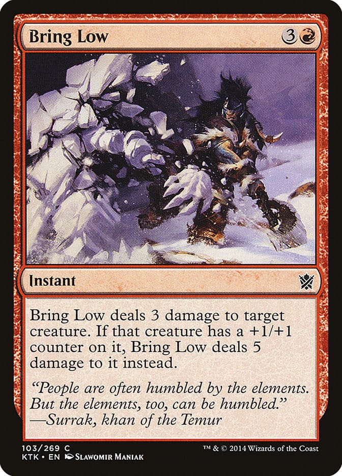 Bring Low [Khans of Tarkir] Magic: The Gathering