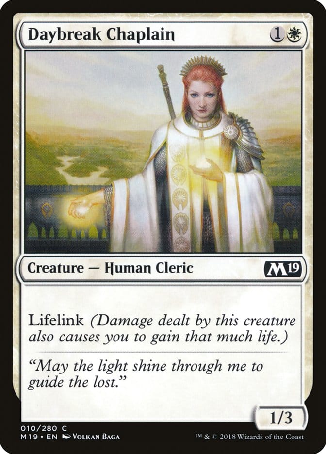 Daybreak Chaplain [Core Set 2019] Magic: The Gathering