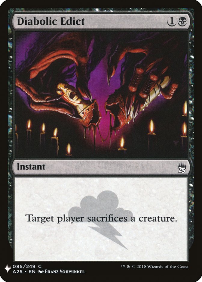 Diabolic Edict [Mystery Booster] Magic: The Gathering