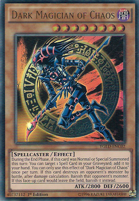 Dark Magician of Chaos [YGLD-ENC02] Ultra Rare Yu-Gi-Oh!