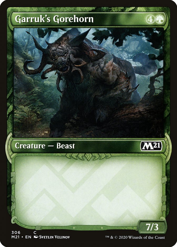 Garruk's Gorehorn (Showcase) [Core Set 2021] Magic: The Gathering