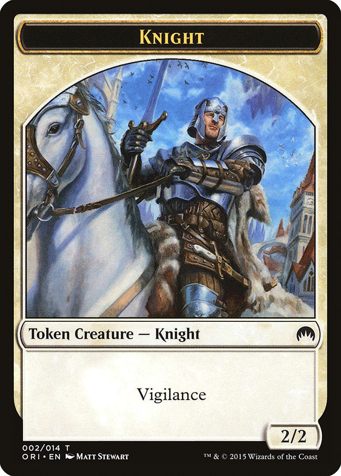 Knight Token [Magic Origins Tokens] Magic: The Gathering