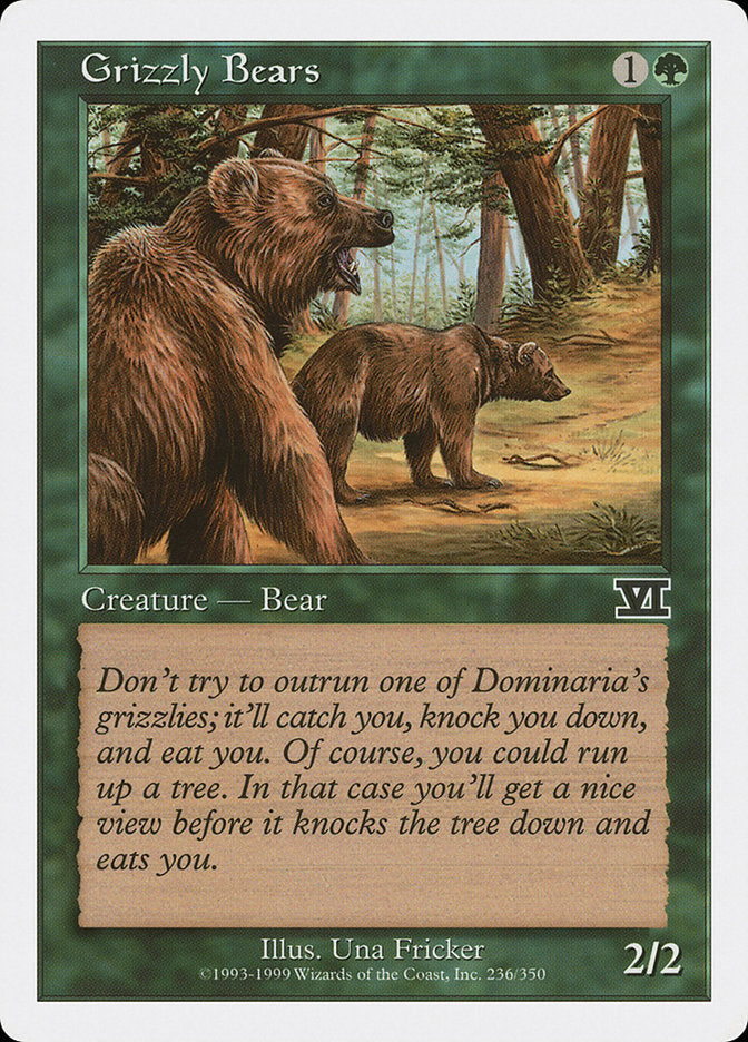 Grizzly Bears [Classic Sixth Edition] Magic: The Gathering